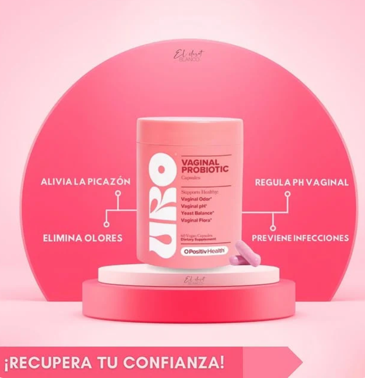 URO Probiótico Vaginal 🩷- Salud Vaginal y Digestiva para Mujeres